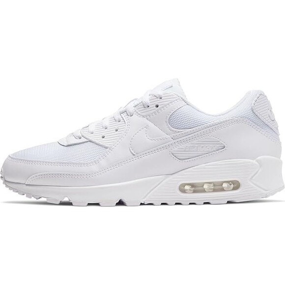 Men\'s Size 8.5 -  Nike Air Max 90 White / Wolf Grey (CN8490 100) ((NO LID)) main image 4